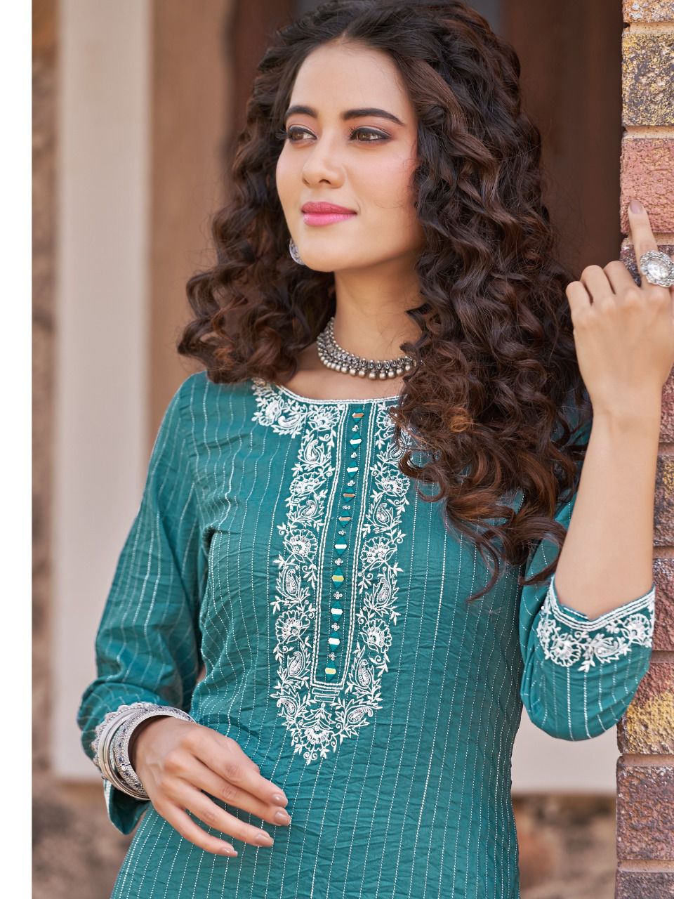 Ladies Flavour Srivalli Fancy Ethnic Wear Wholesale Designer Kurtis Catalog
